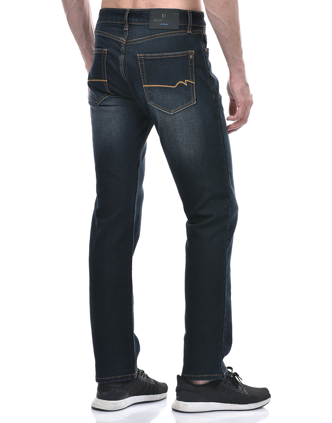 Numero Uno Men Solid Dark Blue Jeans